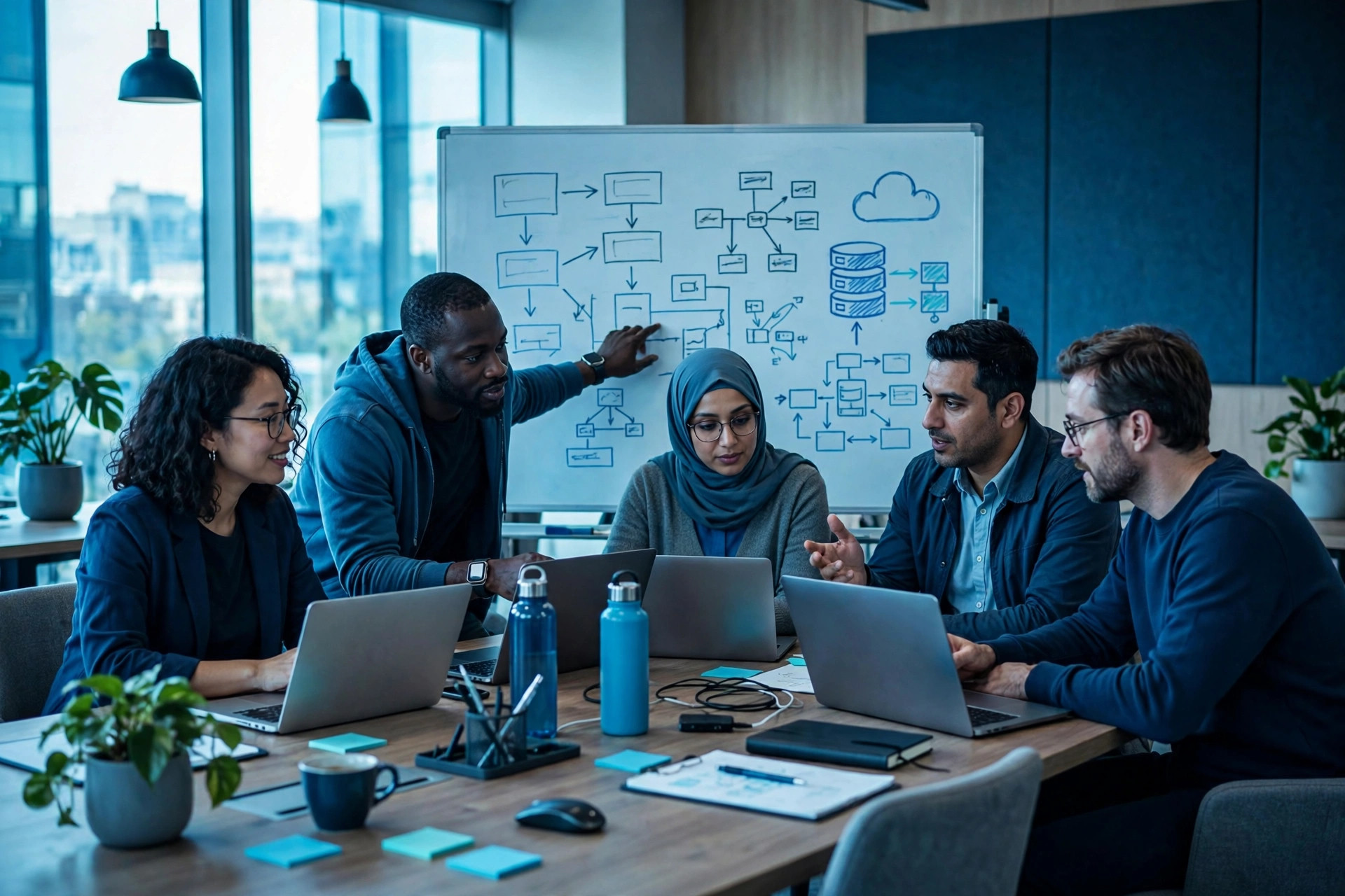 The Transtek team collaborating