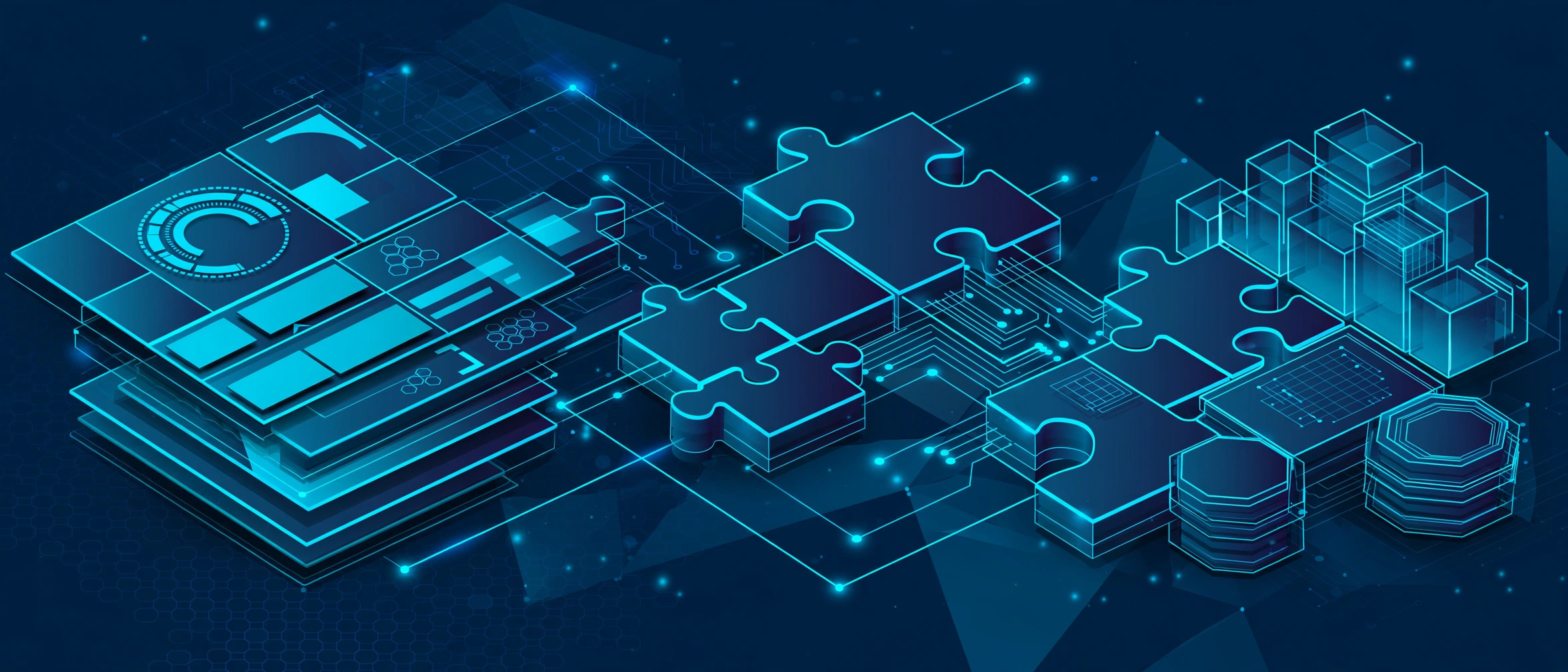Custom application development illustration